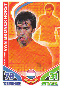 Giovanni van Brockhorst Netherlands 2010 World Cup Match Attax #117